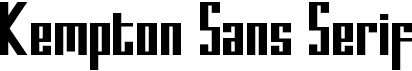preview image of the Kempton Sans Serif font