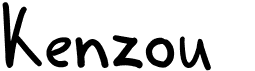 preview image of the Kenzou font
