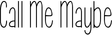 preview image of the KG Call Me Maybe font