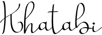 preview image of the Khatabi font
