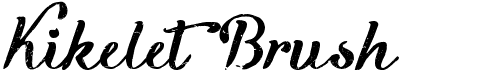 preview image of the Kikelet Brush font
