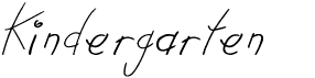 preview image of the Kindergarten font