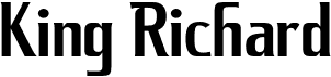 preview image of the King Richard font