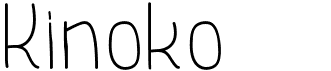 preview image of the Kinoko font