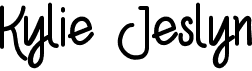 preview image of the Kylie Jeslyn font