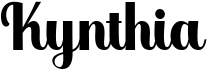 preview image of the Kynthia font