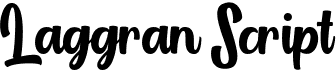 preview image of the Laggran Script font