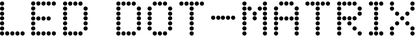 preview image of the LED Dot-Matrix font