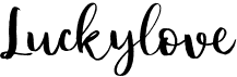 preview image of the Luckylove font