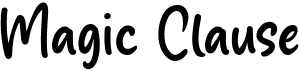 preview image of the Magic Clause font