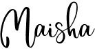 preview image of the Maisha font