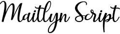 preview image of the Maitlyn Script font