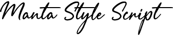 preview image of the Manta Style Script font