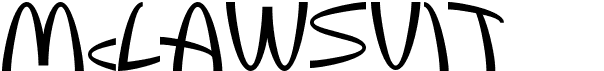 preview image of the McLawsuit font