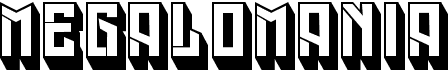 preview image of the Megalomania font