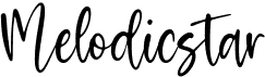 preview image of the Melodicstar font