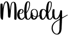 preview image of the Melody font