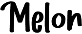 preview image of the Melon font