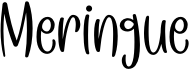 preview image of the Meringue font