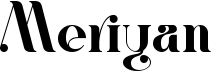 preview image of the Meriyan font