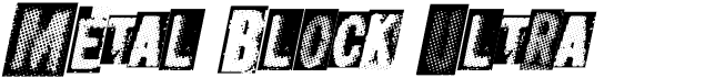 preview image of the Metal Block Ultra font
