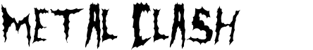 preview image of the Metal Clash font