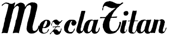 preview image of the MezclaTitan font