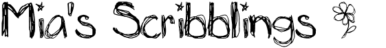 preview image of the Mia's Scribblings font