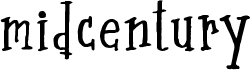 preview image of the Midcentury font