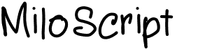 preview image of the MiloScript font