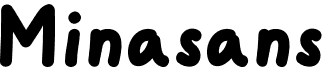 preview image of the Minasans font