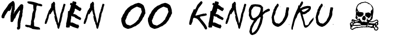 preview image of the Minen oo kenguru font