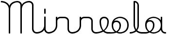 preview image of the Minneola font