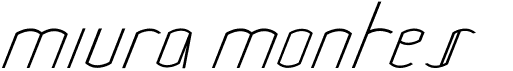preview image of the Miura Montes font