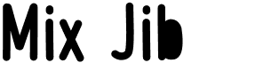 preview image of the Mix Jib font