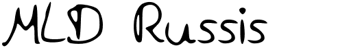 preview image of the MLD Russis font