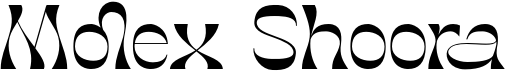preview image of the Molex Shoora font