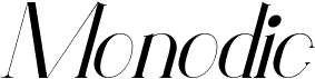 preview image of the Monodic font