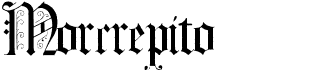 preview image of the Morcrepito font