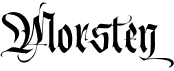 preview image of the Morsten font
