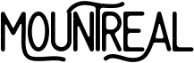 preview image of the Mountreal font