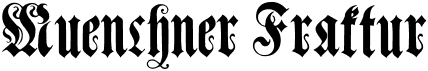 preview image of the Muenchner Fraktur font