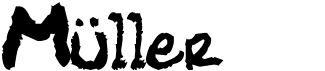 preview image of the Müller font
