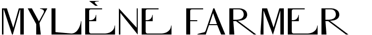 preview image of the Mylène Farmer font