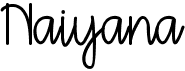 preview image of the Naiyana font