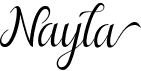 preview image of the Nayla font
