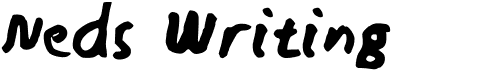 preview image of the Neds Writing font