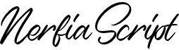 preview image of the Nerfia Script font