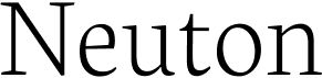 preview image of the Neuton font