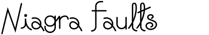 preview image of the Niagra Faults font
